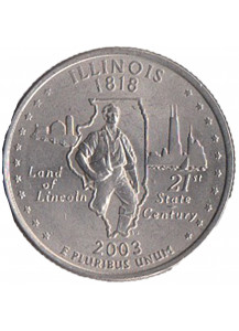 2003 - Quarto di dollaro Stati Uniti Illinois (P) Filedalfia